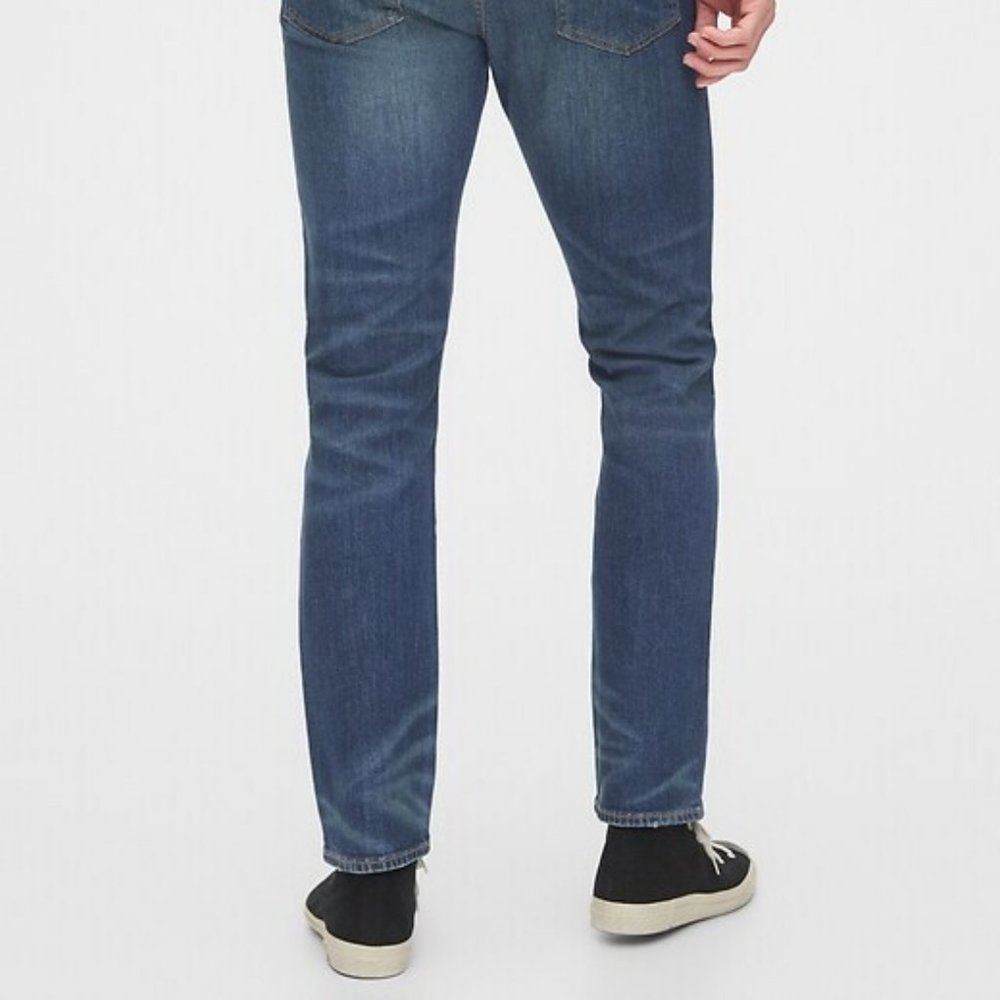 Gap Slim Bettermade Denim Jeans 29/32 Dark Wash + - Picture 8 of 9